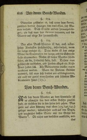 Von denen Bauch-Wunden.