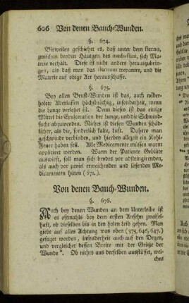 Von denen Bauch-Wunden.