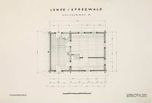 Lehde, Haus Nr. 28, Wohnhaus, Bauaufnahme, Grundriss