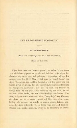 Een en dertigste hoofdstuk. De Aroe-eilanden ...