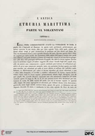 Capitolo I. Esposizione storica