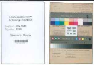 Entnazifizierung Gustav Stermann , geb. 28.05.1894 (Landwirt)