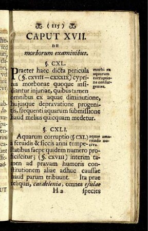 Caput XVII. De morborum examinibus.