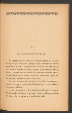 III - El globo de Mister Kelly