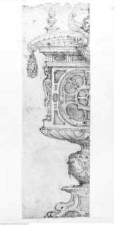 Sammlung des Pier Leone Ghezzi, Folio 11 recto: Entwurf für ein liturgisches Behältnis