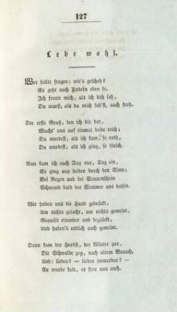 Lebe wohl