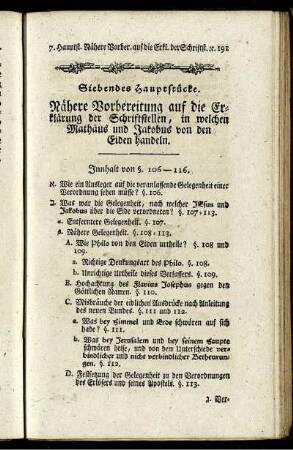 Siebendes Hauptstück.
