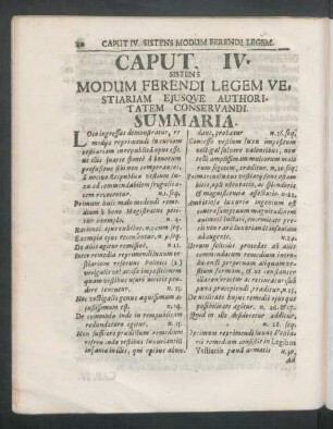 Caput IV. Sistens Modum Ferendi Legem Vestiariam Eiusque Authoritatem Conservandi.