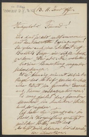 Brief an Friedrich Wilhelm Jähns : 11.06.1877