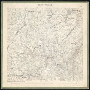 Äquidistantenkarte 136 : Section Schneeberg, 1876 : Section Schneeberg. - 1:25000. - Leipzig: Giesecke & Devrient, 1876. - 1 Kt.
