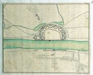 WHK 7 Reichs- und Französischer Krieg von 1688-1697 bis zum Frieden von Ryswick: Plan der Belagerung von Bonn, 1688