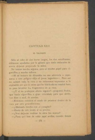 Capítulo XXII - El talismán