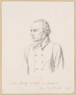 Bildnis Hetsch, Gustav F. (1788-1864), Architekt, Maler