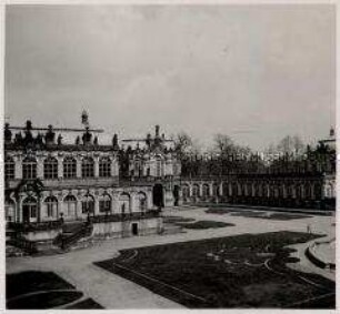 Dresden, Zwinger, Mathematisch-Physikalischer Salon, Wallpavillon und Französischer Pavillon