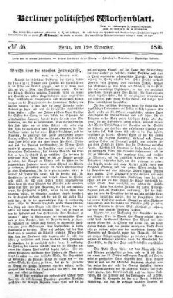 No 46, 12. November 1836