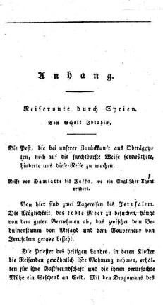 Anhang - Reiseroute durch Syrien.