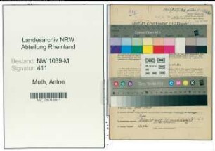 Entnazifizierung Anton Muth , geb. 23.05.1902 (Buchhalter)
