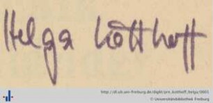 [Provenienz]: Kotthoff, Helga