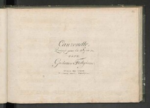 Canzonette: Partant pour la Syrie &c. : pour Guitarre et Fortepiano