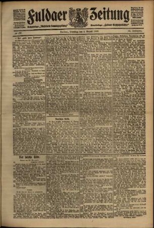 Ausgabe vom Dienstag, den 04. August 1908.