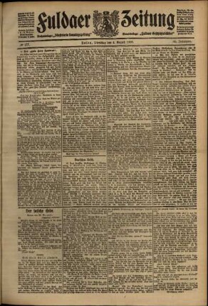Ausgabe vom Dienstag, den 04. August 1908.
