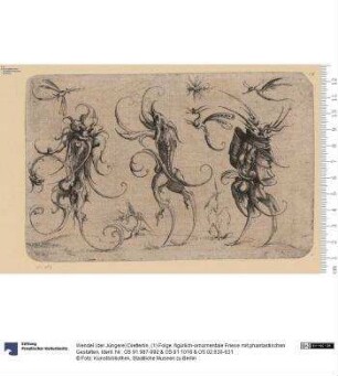 (1) Folge: figürlich-ornamentale Friese mit phantastischen Gestalten