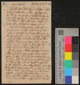 Brief von Heinrich Meyer an Carl Wilhelm Lieber vom 30.6.1827