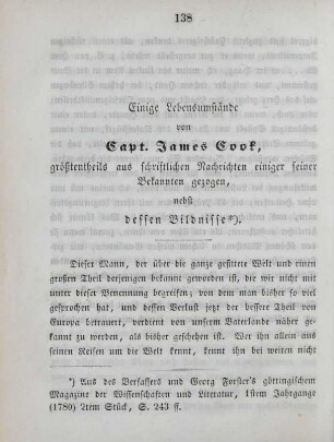 Einige Lebensumstände von Capt. James Cook ...