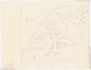 Hansaviertel Grünflächen südliches Hansaviertel. Interbau Berlin 1957: Lageplan der Gebäude 1:2000