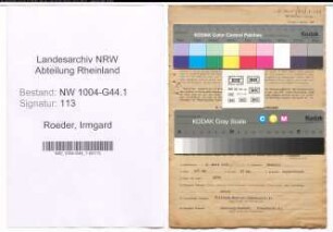Entnazifizierung Irmgard Roeder , geb. 08.03.1920 (Witwe)
