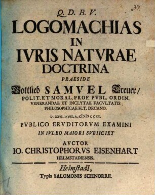 Logomachiae in iuris naturae doctrina