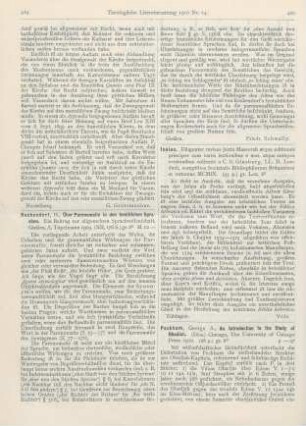 420 [Rezension] Ginsburg, C. D. (Ed.), Isaias. Diligenter revisus juxta Massorah atque editiones principes cum variis lectionibus e mss. atque antiquis versionibus collectis