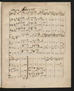 Scherzo. Allegretto