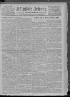 Kölnische Zeitung. 1803-1945