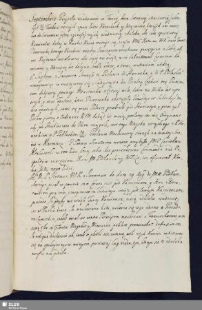 [Wiadomości i kopie listów ... Septembris 1672]