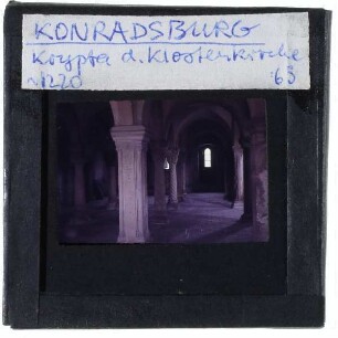 Falkenstein (Harz), Konradsburg : Krypta Klosterkirche