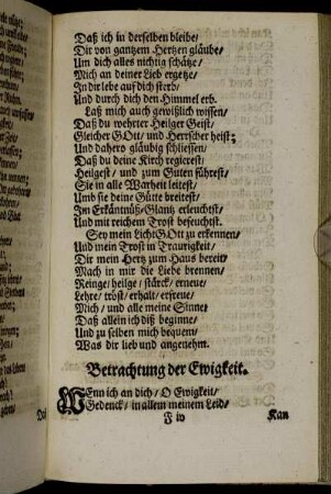 Betrachtung der Ewigkeit