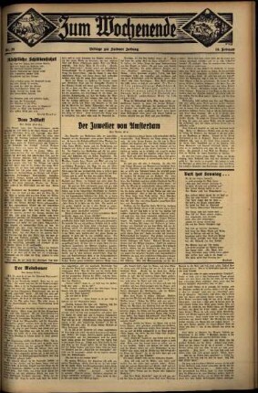 Zweite Ausgabe vom Sonntag, den 10. Februar 1935.