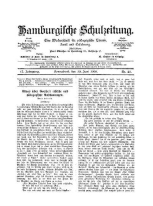 Etwas über Goethe's ethische und pädagogische Anschauungen : (Fortsetzung)