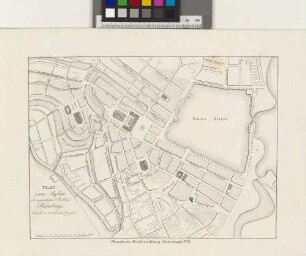 Plan zum Aufbau der eingeäscherten Stadttheile Hamburgs