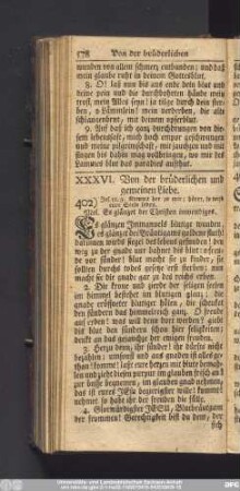 XXXVI. Von der brüderlichen und gemeinen Liebe.
