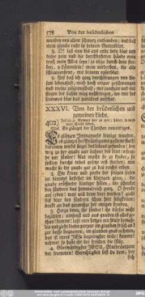 XXXVI. Von der brüderlichen und gemeinen Liebe.