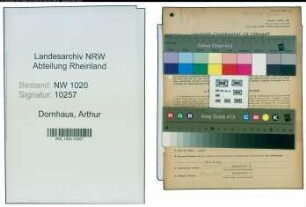 Entnazifizierung Arthur Dornhaus , geb. 18.02.1896 (Steuerberater)