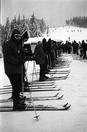 Skifahren im Schwarzwald.