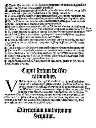 Caput sextum de Mutationibus.