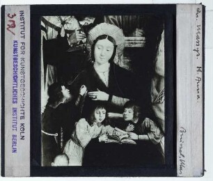 Massys, Triptychon der Bruderschaft der Hl. Anna (Brüssel, KMSK) : Detail der Mitteltafel