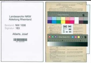 Entnazifizierung Josef Alberts , geb. 07.01.1915 (Polizeibeamter)