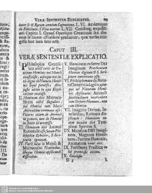 Caput III. Verae sententiae explicatio