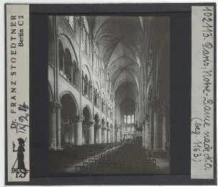 Paris, Kathedrale Notre-Dame de Paris : Innenansicht, Blick nach O
