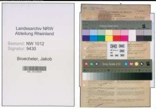 Entnazifizierung Jakob Broecheler , geb. 20.09.1892 (Landwirt)